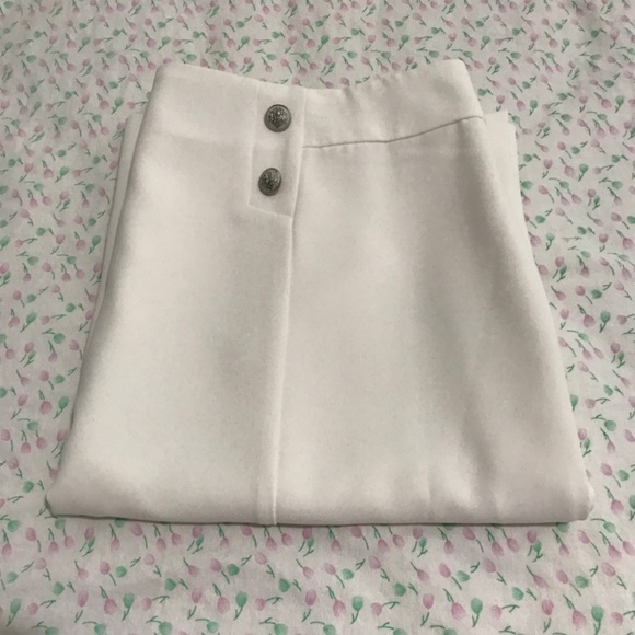 NWOT Laura White Skirt Plus Size 16/1X With Faux Silver Buttons - Picture 14 of 15
